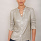 Parker Metallic Blouse - Champagne