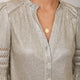 Parker Metallic Blouse - Champagne