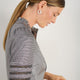 Parker Metallic Blouse - Pewter