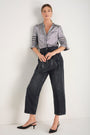 Parker Metallic Blouse - Pewter