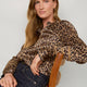 Parker Silk Blouse - Leopard
