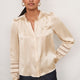 Parker Silk Blouse - Soft Gold