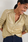 Parker Metallic Blouse - Gold