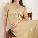 Paulina Dress - Gold Metallic