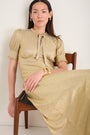 Paulina Dress - Gold Metallic