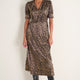 Paulina Dress - Leopard Metallic