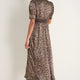 Paulina Dress - Leopard Metallic