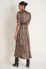 Paulina Dress - Leopard Metallic