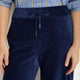 Penny Cord Velour Trouser - Midnight