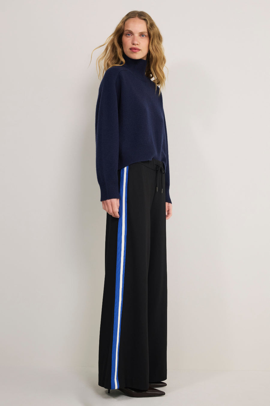 Penny Ponte Palazzo Trouser - Black