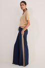 Penny Ponte Palazzo Trouser - Midnight/Sand