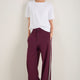 Penny Ponte Trouser - Deep Fig