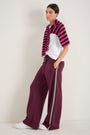 Penny Ponte Trouser - Deep Fig