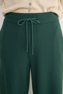 Penny Ponte Trouser - Forest Green/Ivory