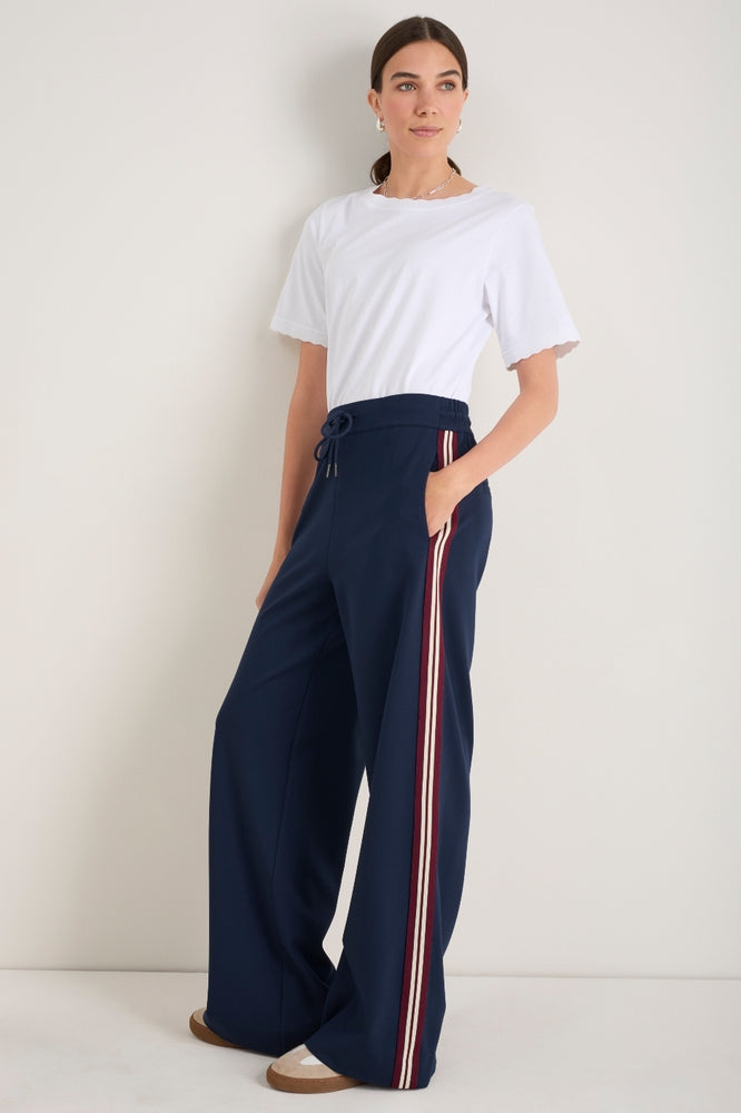 Penny Ponte Trouser - Midnight/Merlot
