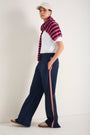 Penny Ponte Trouser - Midnight/Merlot