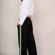 Penny Ponte Wide Leg Trouser - Black