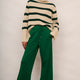 Penny Ponte Wide Leg Trouser - Racing Green