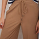 Penny Ponte Wide Leg Trouser - Sand/Moss Green Midnight Stripe
