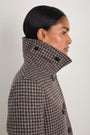 Philippa Pea Coat - Dogtooth