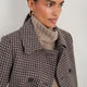 Philippa Pea Coat - Dogtooth