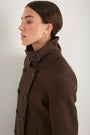 Philippa Pea Coat - Cocoa