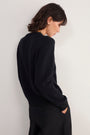 Philippa Wool Cotton Jumper - Black