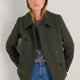 Philippa Pea Coat - Dark Olive