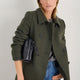 Philippa Pea Coat - Dark Olive