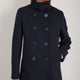 Philippa Pea Coat - Dark Midnight
