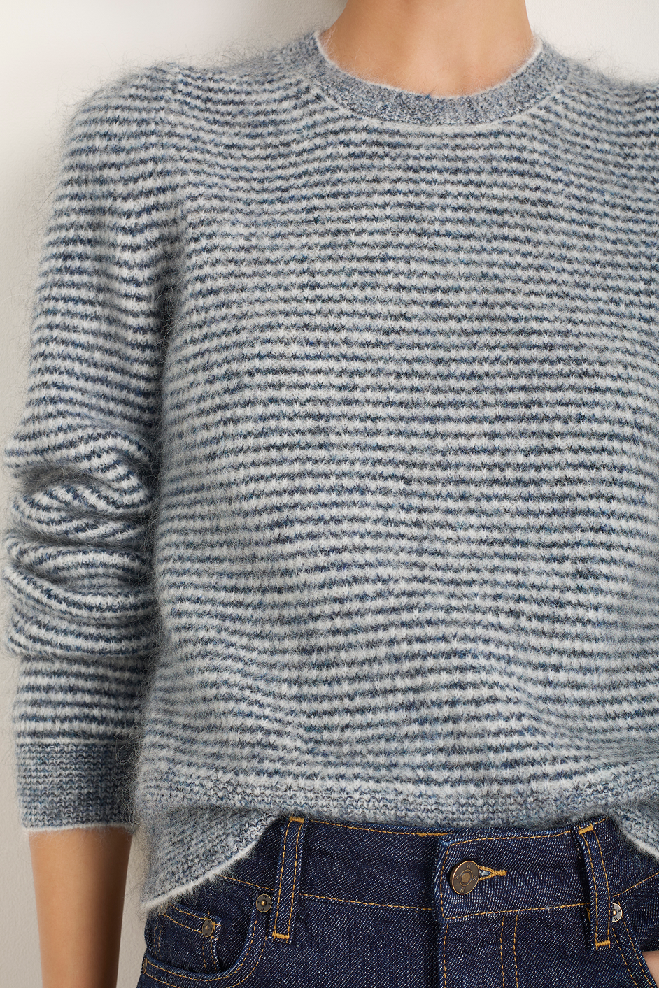 Phoebe Jumper - Midnight/Ivory Stripe