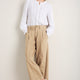 Phoebe Pleat Front Trouser - Dark Oat