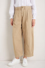 Phoebe Pleat Front Trouser - Dark Oat