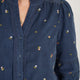 Alina Cord Blouse - Midnight Embroidered