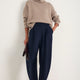 Pina Wool Blend Trouser - Midnight