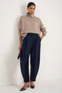 Pina Wool Blend Trouser - Midnight