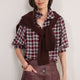 Pip Blouse - Plum Check