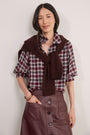 Pip Blouse - Plum Check