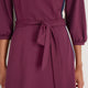 Pippa Ponte Dress - Deep Fig