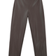 Lyra Slim Leg Faux Leather Trouser - Cocoa