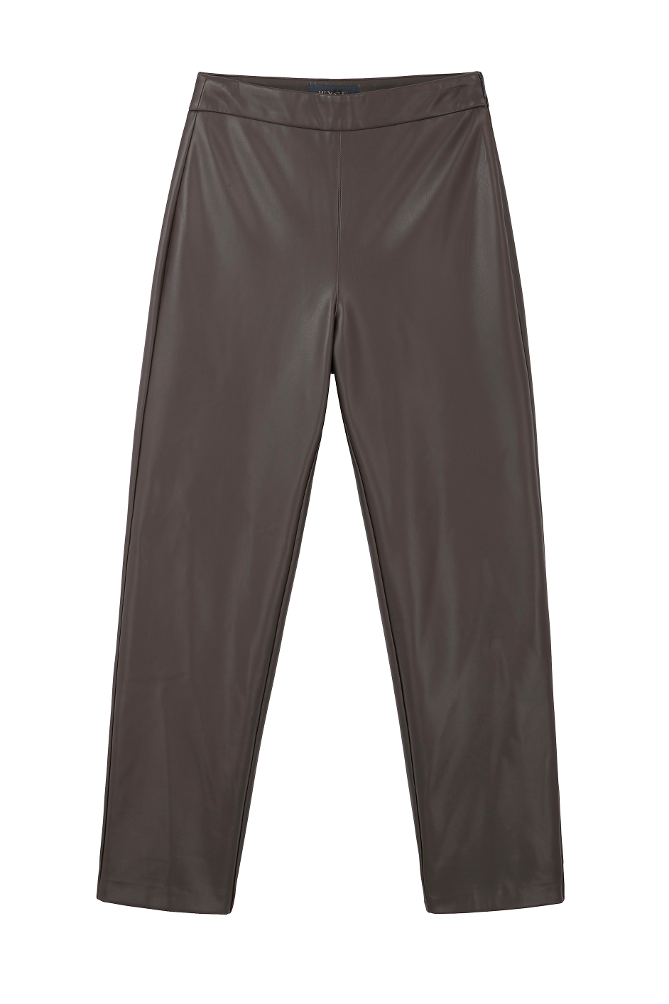 Lyra Slim Leg Faux Leather Trouser - Cocoa