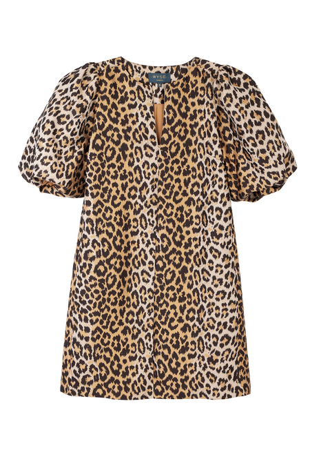 Remy Dress - Leopard Jacquard