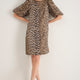 Remy Dress - Leopard Jacquard