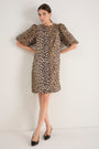 Remy Dress - Leopard Jacquard