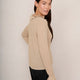 Renee Cashmere Ruffle Neck Jumper - Oat Sparkle