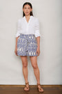 Rhiane Short - Blue Ikat