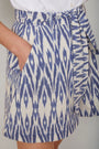 Rhiane Short - Blue Ikat