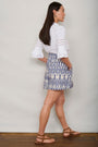 Rhiane Short - Blue Ikat