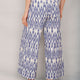 Rhona Trouser - Blue Ikat