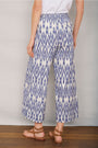 Rhona Trouser - Blue Ikat